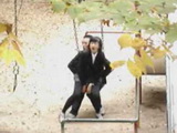 Japanese Teenagers Thought No One Will See Them Fucking At the kids Playground After School