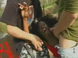 Screaming Black Girl Gets  Anal Fucked at Picnic