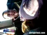 Amateur Teen Giving Head To A Random Guy In A Bus While His Friend Is Taping