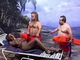 Midget Lifeguards Punish Ebony Lady For Sunbathing Without Swimwear